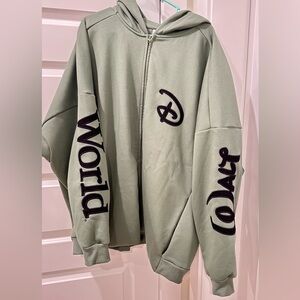 Disney Parks Green Zip Hoodie Adult 3xl - Walt Disney World
